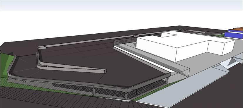 Maquete de parking deck elevado para o Shopping Itaú Power Center em Contagem MG.